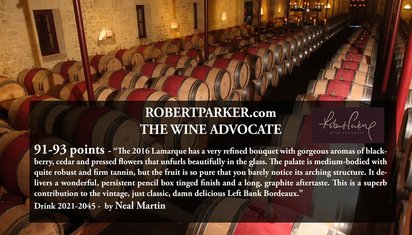 Chateau de Lamarque 2016: 91-93 points - Robert Parker Wine Advocate by Neal Martin